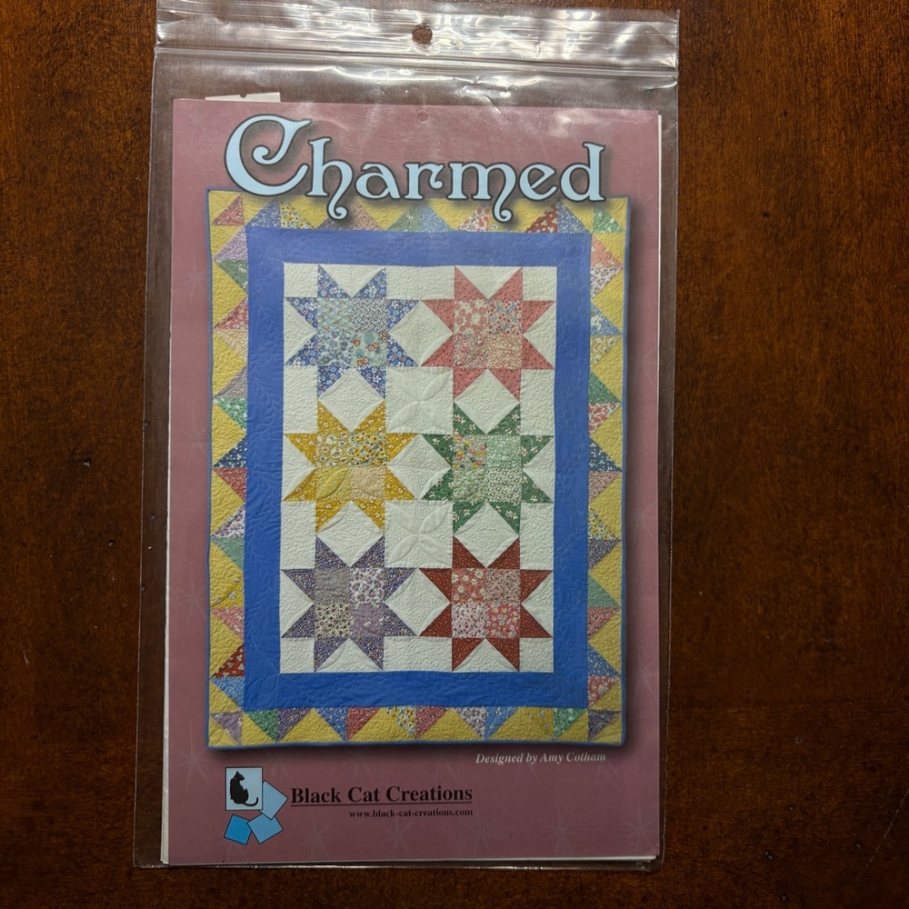 NIP Quilt Pattern “Charmed” from Black Cat Creations